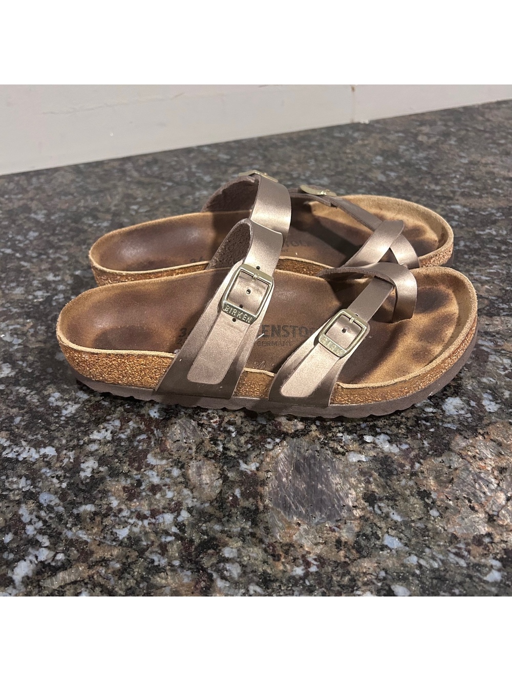 Birkenstock Mayari Women's Size US 6 EU 36 Graceful Taupe Metallic Sandals Shoes
